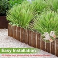 thumbnail image 5 of Vinci Metal Landscape Edging Border, 6 Inch x 40 FT Corrugated Steel Garden Edging with Rolled Safety Edges, Flexible Lawn & Flower Bed Edging for Yard, Multiple Sizes & Colors (Rusted), 5 of 7