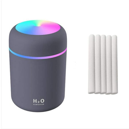 

Allayu Humidifier 300 ml USB Humidifier Colourful LED Light Mist Light Humidifier Diffuser Home Car Atomiser with Cotton Buds