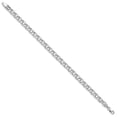 thumbnail image 3 of 10k White Gold Lite 5mm Double Link Charm Bracelet, 3 of 4