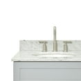 thumbnail image 4 of Ariel Hamlet 61 In. Double Oval Sink Vanity With 0.75 In. Carrara White Countertop In Grey, 4 of 11