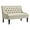 Cream, variant on Modern Upholstered Settee  with Back and Wood Legs, Button Tufted Banquette Loveseat Sofa for Dining Room Living Room Entryway