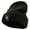 Black, variant on Casino Poker Cards Ace Embroidered Big Size Acrylic Long Beanie - Black XL-3XL