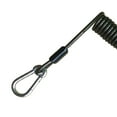 thumbnail image 5 of Cordón retráctil para herramientas, cordón enrollado para pesca, cuerda de seguridad para pesca interior de acero inoxidable resistente, con mosquetón, 2 uds., 5 of 5
