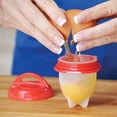 thumbnail image 2 of Hervidor de huevos: huevos duros sin cáscara, huevos hervidos de silicona, sin BPA, 6 unidades/juego de cocedores furtivos de huevos, cocedores de huevos antiadherentes de silicona, 2 of 7