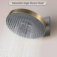 thumbnail image 3 of Shower Faucet Set Thermostatic Shower System Brushed Gold and Gun Gray Shower Kit with Valve and Shower Head, Wall Mounted Shower Head Sets with Handheld Shower Head, 3 of 8