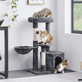 thumbnail image 3 of Alden Design 34.5" H Cat Tree Tower with Condo and Perches, Dark Gray, 3 of 12