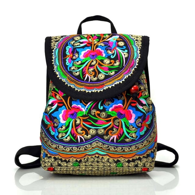 Bolso estilo étnico bordado mochila pequeña Bolso bordado Yunnan Bolso de hombro bordado Bolso de mujer bolso bordado