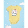 thumbnail image 3 of Baby Rabbit Taking A Bath Bodysuit Infant -Image by Shutterstock,  Newborn, 3 of 4
