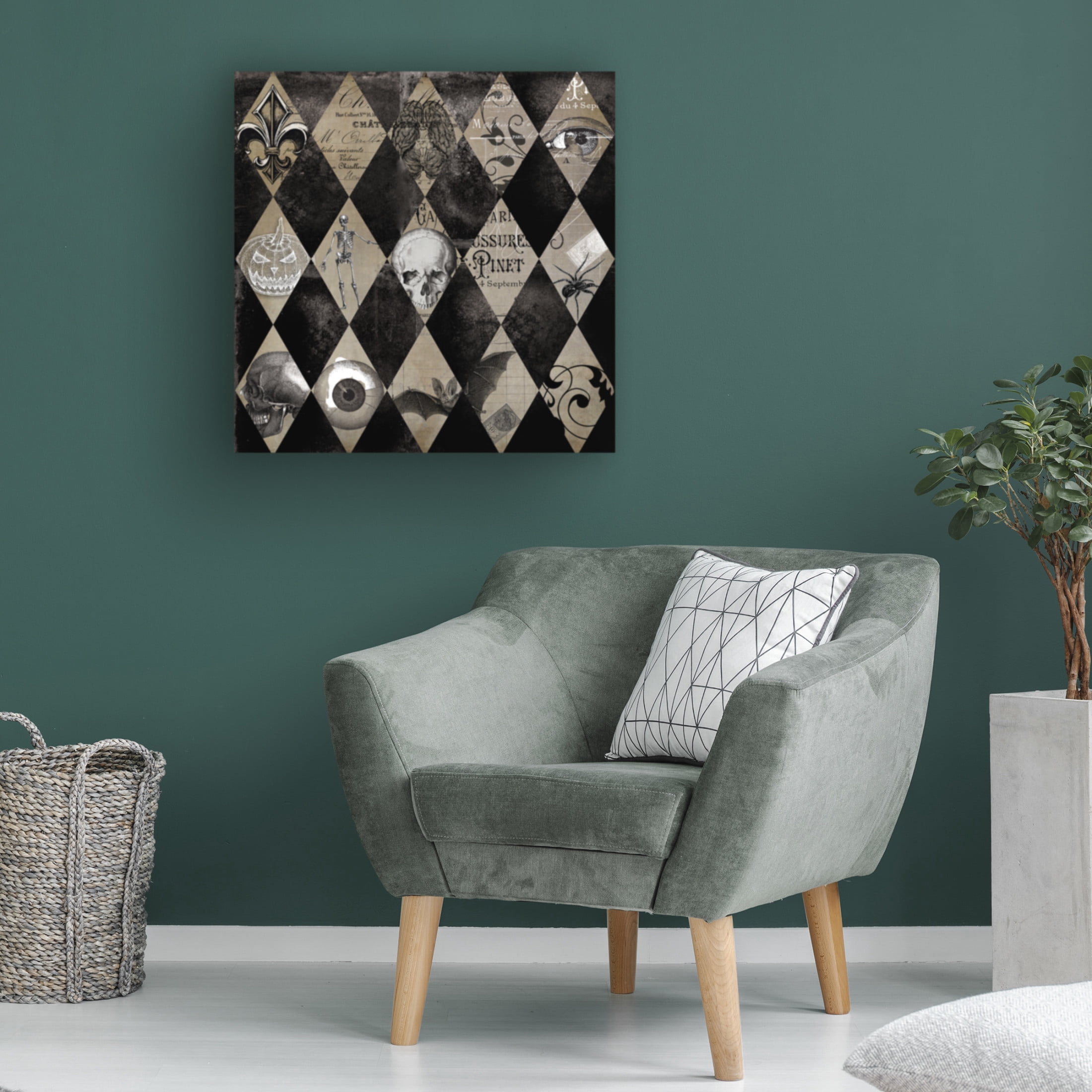 Canvas Wall Art - Sasha 'La Toussant' Wall Art for Living Room, Bedroom, or Office Décor by Trademark Fine Art - 18 x 18 Inches