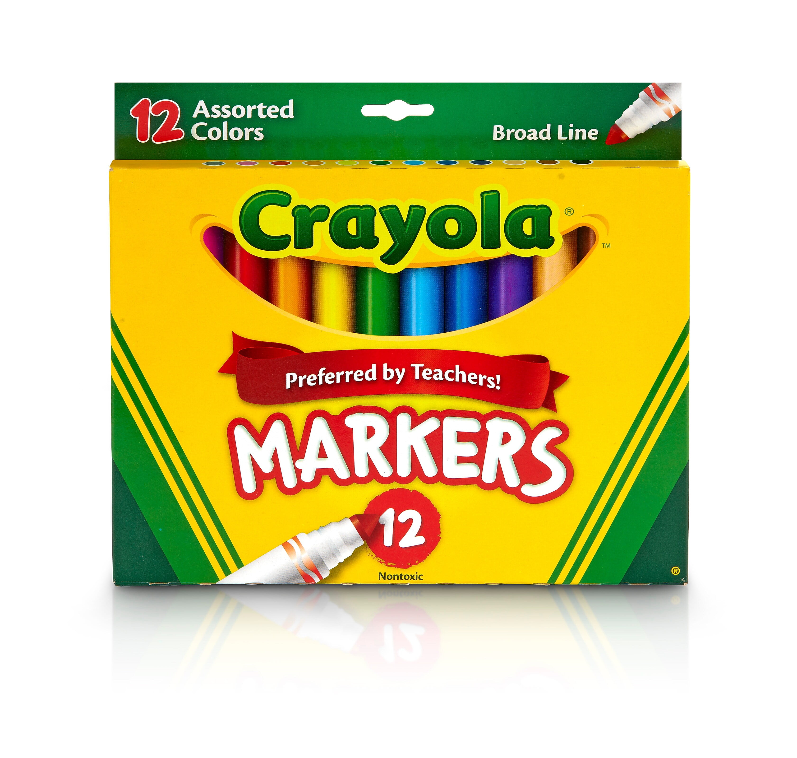Crayola Kid's Markers Broad Line Assorted Colors 12/Box (587712