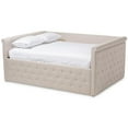 thumbnail image 1 of Baxton Studio Amaya Tufted Queen Daybed in Light Beige, 1 of 8