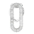 thumbnail image 2 of Rectángulo Zircon De Seda Cristal Mantón Anillo Clip Hebilla Puerta - Plata plateado jinwen Hebilla de bufanda de cristal de Zircon, 2 of 8