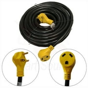 30 Foot RV Extension Cord 30 Amp Power Supply Cable for Trailer Camper Motorhome