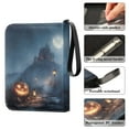 thumbnail image 4 of Game Card Storage Bag Collectible Trading Card Albums The 4-Pocket Card Binder With 50-Page Sleeve Can Hold 400 Game Cards Halloween Horror Pumpkin, 4 of 6