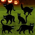 thumbnail image 1 of Juego de letreros de Halloween para patio JOYIN, diseño de gato negro que brilla en la oscuridad, 1 of 9