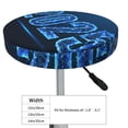 thumbnail image 4 of Fotbe 2025 Happy New Year 5 Stool Covers Round,Waterproof Round Bar Stool Covers Bar Chair Covers Washable Stool Cushion Slipcover for 12-14 Inch Chair-12 inch, 4 of 7