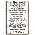 thumbnail image 3 of Carteles de hojalata de Friends de estilo vintage con diseño de Central Perk, placa de pared con pintura de hierro, decoración para salas de juegos, cafeterías, garajes, clubes, bares y pubs, 3 of 5