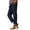 *Navy, variant on ClodeEU Women's Elastic Waist Bootcut Jean,Casual Denim Pants with Pockets Black,Womens Plus M