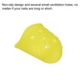 thumbnail image 4 of Uxcell Finger Tips Anti Slip Fingertip Protector, 20 Pack 28mm Silicone Finger Guard, Yellow, 4 of 6