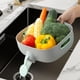 thumbnail image 1 of Cesta de drenaje multiusos perfecl colador Tamiz Frutas Verduras utensilio de cocina Gris verdoso, 1 of 8