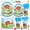 Blue, variant on 168pcs Farm Animal Party Supplies Tableware Set - Farm Birthday Baby Shower Decorations Include Plates, Cups, Napkins, Cutlery, Farm House Animal Barnyard Theme Party Supplies | Serves 24-Pink
