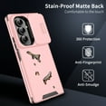 thumbnail image 2 of Decase for Samsung Galaxy Z Fold 7 5G 2025 Case with Slide Lens Cover, Rugged Hard PC + TPU Bumper Hybrid Cover ,Military Grade Shockproof Hard PC Phone Case for Samsung Z Fold 7 5G,Pink, 2 of 7