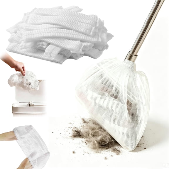 Disposable Broom Covers for Sweeping, Non Woven Floor Cleaning Sheets 50/100/200 Count
