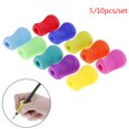 thumbnail image 2 of 5-10PCS Children Writing Soft Pen Grippers Kids Learning Practise Silicone Pen Aid Grip Posture Correction Device for Students 10PCS, 2 of 6