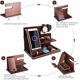 thumbnail image 3 of Regalos de Navidad para hombres Práctica caja de almacenamiento de escritorio de madera y base de carga Soporte para reloj Teléfono Escritorio Regalos de Navidad para hombres para mujeres Regalos para, 3 of 5