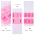 thumbnail image 2 of Miangastore 2Pcs Storage Containers for False Nails Pink Transparent 13.7x7.4x1.5cm Easy to Use and Carry, 2 of 8