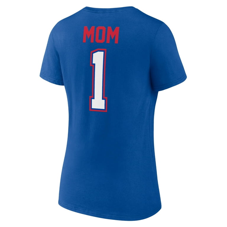 Women s Royal New York Rangers Mother s Day 1 Mom V Neck T Shirt Walmart