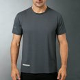 thumbnail image 4 of Mens Short Sleeve Shirts, Men's Cooling Ice Silk Running Shirts Quick Dry Short Sleeve Athletic Gym T-Shirts Outdoor Workout Tshirts, 4 of 5