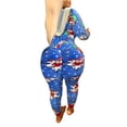 thumbnail image 2 of xiaxaixu Pyjama une Pièce à Manches Longues pour Femmes, Imprimé Dessin Animé, Fermeture Éclair, 2 of 10