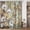Yellow, variant on Farmhouse Floral Shower Curtain, Rustic Yellow Flower Butterfly Fabric Decor Shower Curtains for Bathroom Sets, Country Brown Yellow Wooden Country Plant Curtain, with Hooks, 70X70IN
