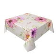 thumbnail image 2 of YFYANG Square Polyester Table Cloth, 54" x 54" Reusable Table Cover Kitchen Dining Room Watercolor Vintage Flower Decorative Tablecloths for Tables of 2-4 People, 2 of 8
