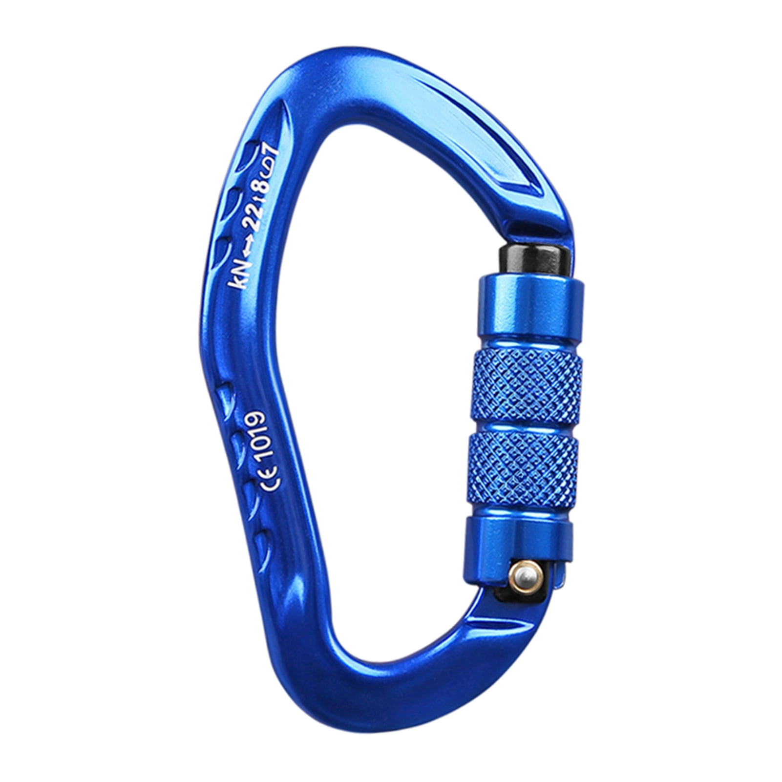 22KN DShaped Carabiner Lock Heavy Duty Aluminum Alloy Carabiner Spring