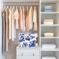 thumbnail image 6 of Foldable Fabric Storage Bin With Handle Collapsible Basket Box Storage With Lid Organizer Blue Berry Painting, 6 of 7
