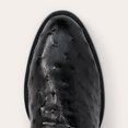 thumbnail image 5 of Men's Stetson Austin Ostrich Boots Round Toe Handcrafted Black, 5 of 7