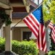 thumbnail image 3 of Flag Bracket Holder 2 Angle Aluminium Alloy Flag Pole Holder Wall Mount (black), 3 of 4