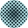 thumbnail image 1 of Ahgly Company Machine Washable Indoor Round Transitional Medium Teal Green Area Rugs, 4' Round, 1 of 7