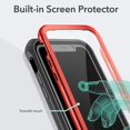 thumbnail image 4 of IBAOLEA Conçu pour iPhone 11 Étui, Protection Robuste avec Support et Protecteur d'Écran Intégré Étui Antichoc pour iPhone 11 6.1 Pouces - Rouge, 4 of 7
