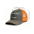 thumbnail image 3 of Gorra trucker unisex ajustable de malla trasera con bordado, sombrero casual para el sol, poliéster ligero, multicolor, talla única para la mayoría., 3 of 6