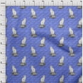thumbnail image 4 of oneOone Polyester Spandex Tissu Violet Bleuté Animal Chat avec Texture Texte Matériel de Robe Tissu Imprimé Tissu au Mètre 56 Pouces de Large, 4 of 4