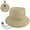 Khaki, variant on EINSKEY Packable Sun Hat, Foldable Bucket Hat with Clip for Travel on Bag