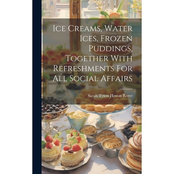Ice Creams, Water Ices, Frozen Puddings, Together With Refreshments For All Social Affairs (Hardcover)
