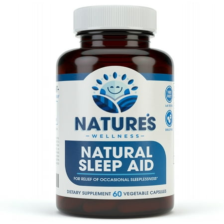 Premium Sleep Aid for Adults - Effective - Non Habit Forming - Natural Relief - Feel Refreshed - Proprietary Blend with Melatonin, Tryptophan, Magnesium, Valerian, Chamomile & More - 60 (Best Sleep Aid On The Market)