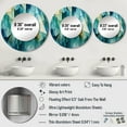 thumbnail image 4 of DESIGN ART Designart "Teal Tessellations" Abstract Shapes Round Office Mirror - blue Modern Mirror For Wall Décor 29x29 - Disc of 29 Inch, 4 of 6