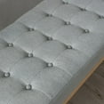 thumbnail image 5 of Shoe changing bench, bedside bench, sofa bench, light luxury bedside bench, bedroom bench-Light Gray, 5 of 5
