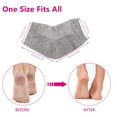 thumbnail image 4 of 3 Pairs Moisturizing Gel Heel Socks - Breathable Toeless Socks for Cracked Heel Repair, Hydrates and Softens Dry, Cracked Feet, Daily Foot Care, 4 of 7