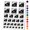 Black, variant on Castle Dracula Transylvania Destination Stamp Water Resistant Temporary Tattoo Set Fake Body Art Collection - Dark Green